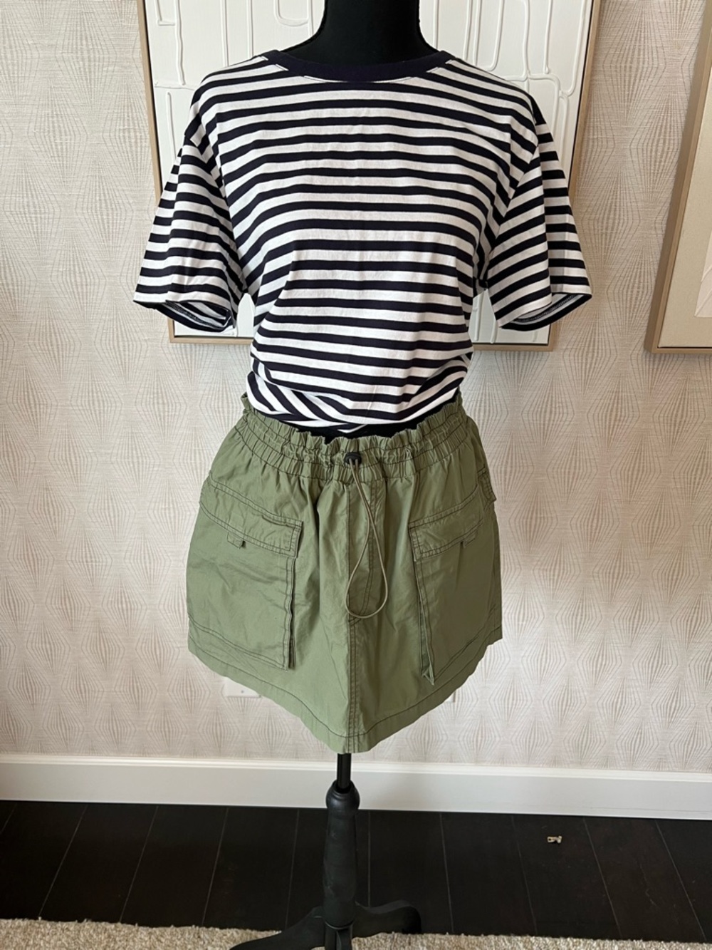Olive Utility Skirt